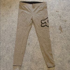 Fox leggings gray